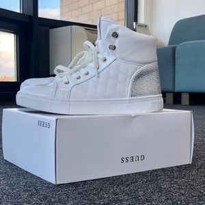 Guess High Top White Sneakers